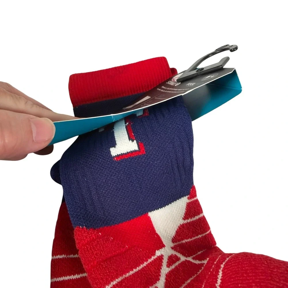 Stance Texas Rangers MLB Diamond Pro Crew Baseball Socks Blue Red Large NEW